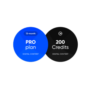 PRO Plan 12 Months + 200 Credits