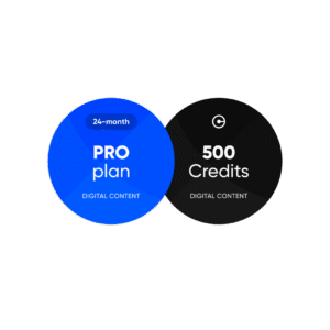 PRO Plan 24 Months + 500 Credits